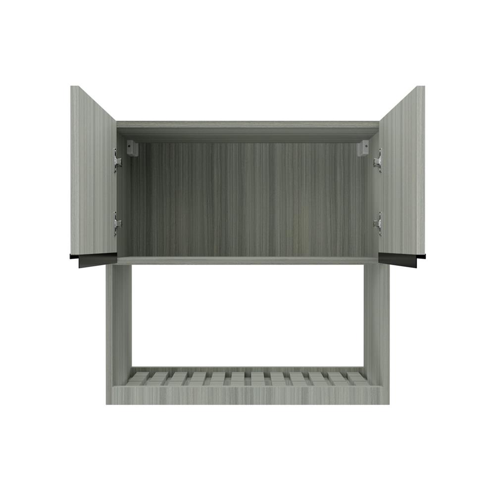 ตู้แขวนคว่ำจาน JUPITER SILKY LIGHT 80x80 ซม. สีเทา