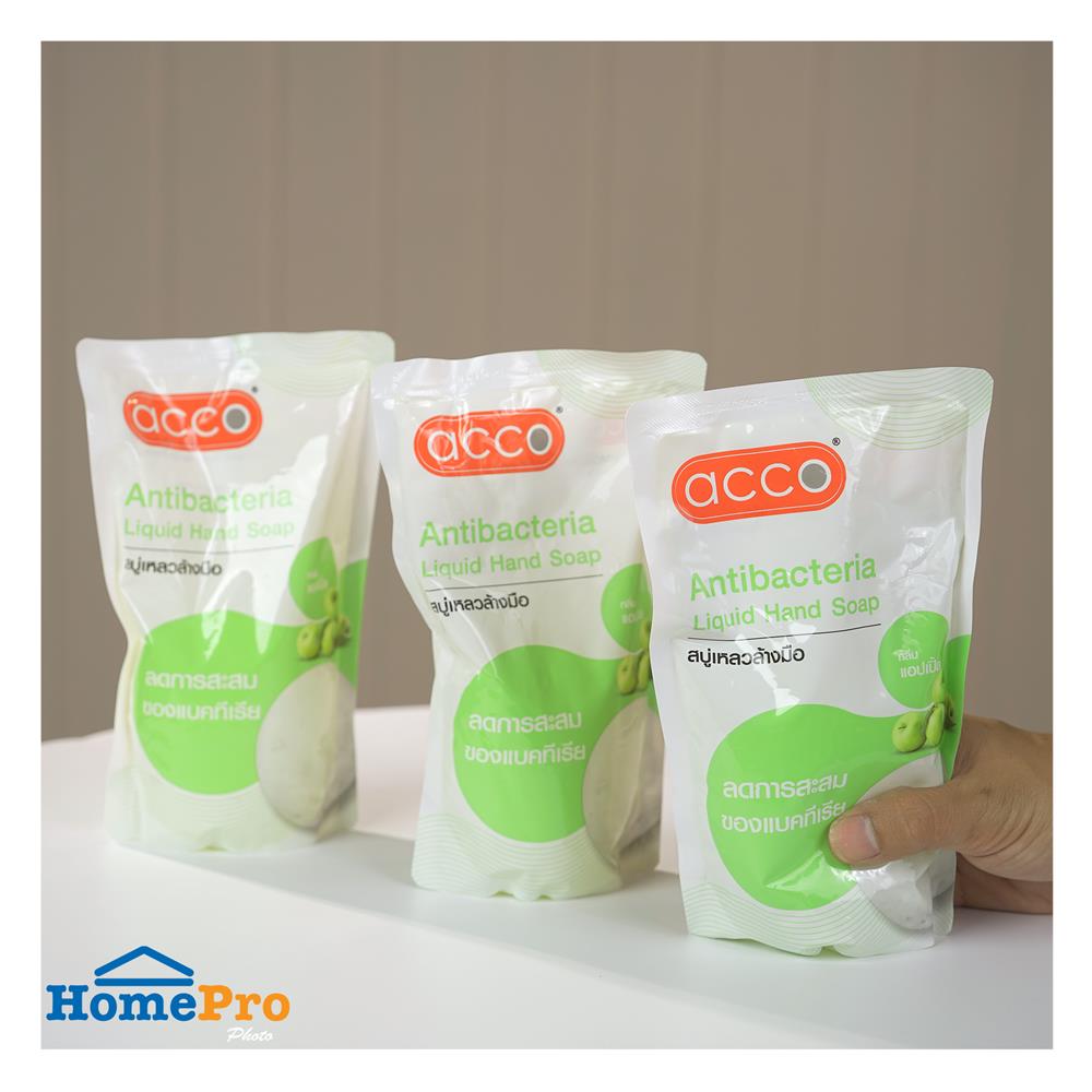 รีฟิลสบู่เหลวล้างมือ ACCO 400 มล. แพ็ก 3 ชิ้น GREEN APPLE