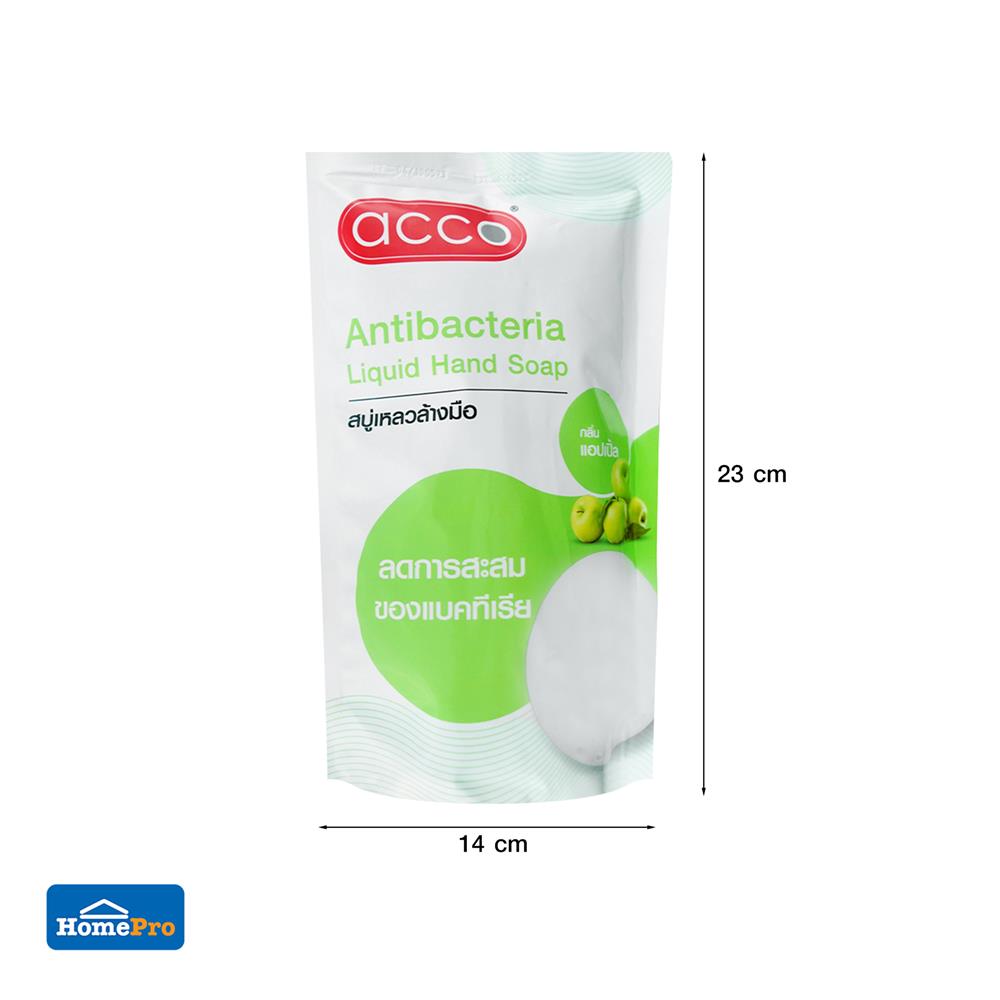 รีฟิลสบู่เหลวล้างมือ ACCO 400 มล. แพ็ก 3 ชิ้น GREEN APPLE