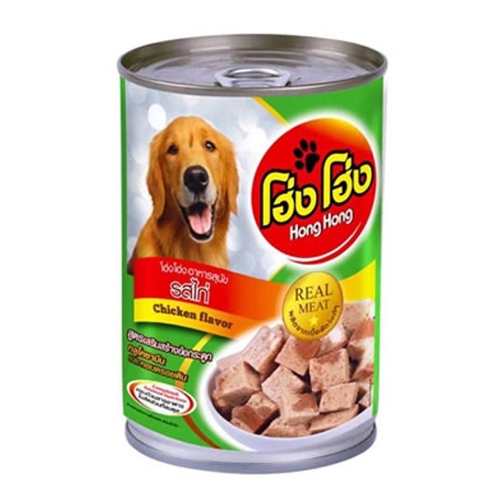 อาหารเปียกสุนัข HONG HONG รสไก่ 400 ก.