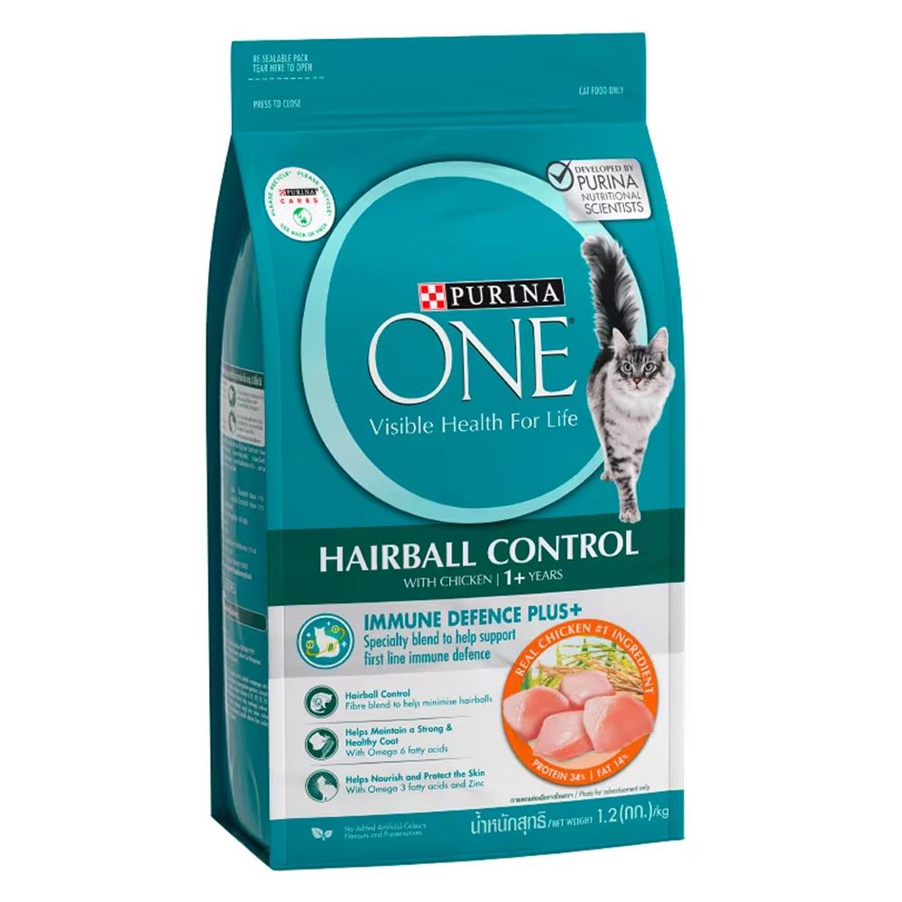 อาหารแมว PURINA ONE HAIRBALL CONTROL CHICKEN 1.2 กก.