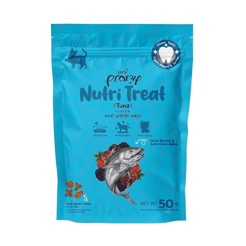 ขนมขัดฟันแมว PRAMY NUTRI TREAT TUNA 50 ก.