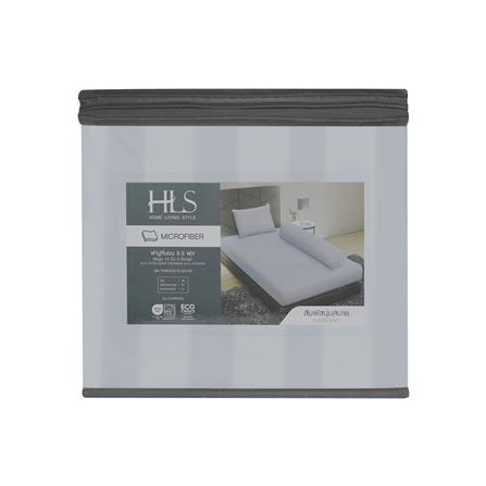 ชุดผ้าปูที่นอน 3.5 ฟุต 3 ชิ้น HOME LIVING STYLE FLORENCE สีเทา_5