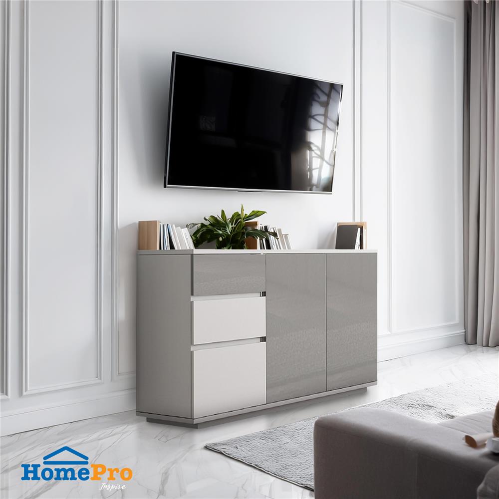 ตู้เตี้ยบานผสม FURDINI MEDIS Z1337GH3 120 ซม. สีเทา