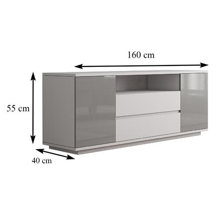 ตู้วางทีวี FURDINI MEDIS Z1636GH3 160 ซม. สีเทา_4