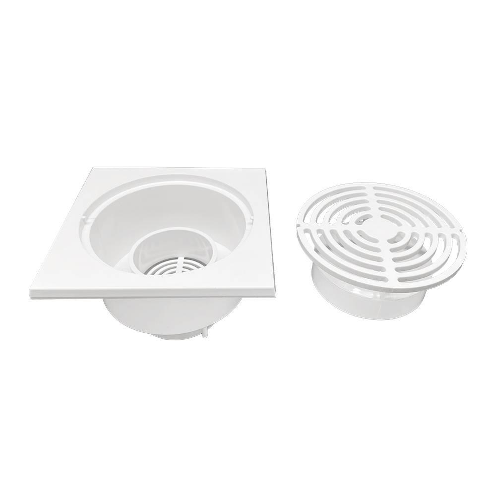 ตะแกรงกันกลิ่นพลาสติกเหลี่ยม DEXZON 5 นิ้ว