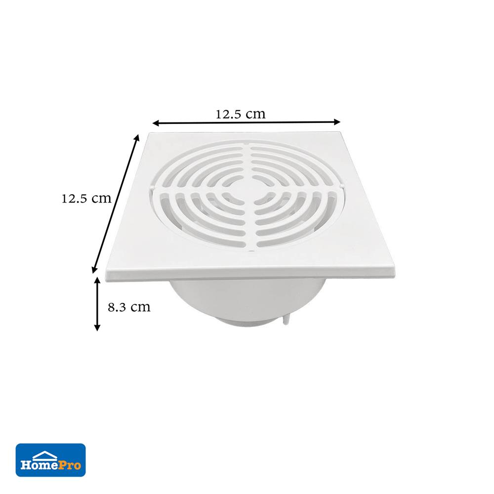 ตะแกรงกันกลิ่นพลาสติกเหลี่ยม DEXZON 5 นิ้ว