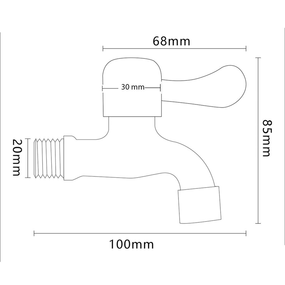 ก๊อกล้างพื้น 1 ทาง NOVABATH IS-717S สเตนเลส