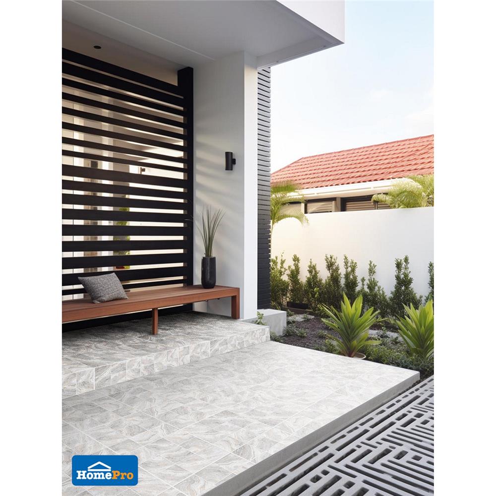 กระเบื้องพื้นพอร์ซเลน  16x16 นิ้ว COTTO เอ็นเลส เทา PM 0.96 ตร.ม.