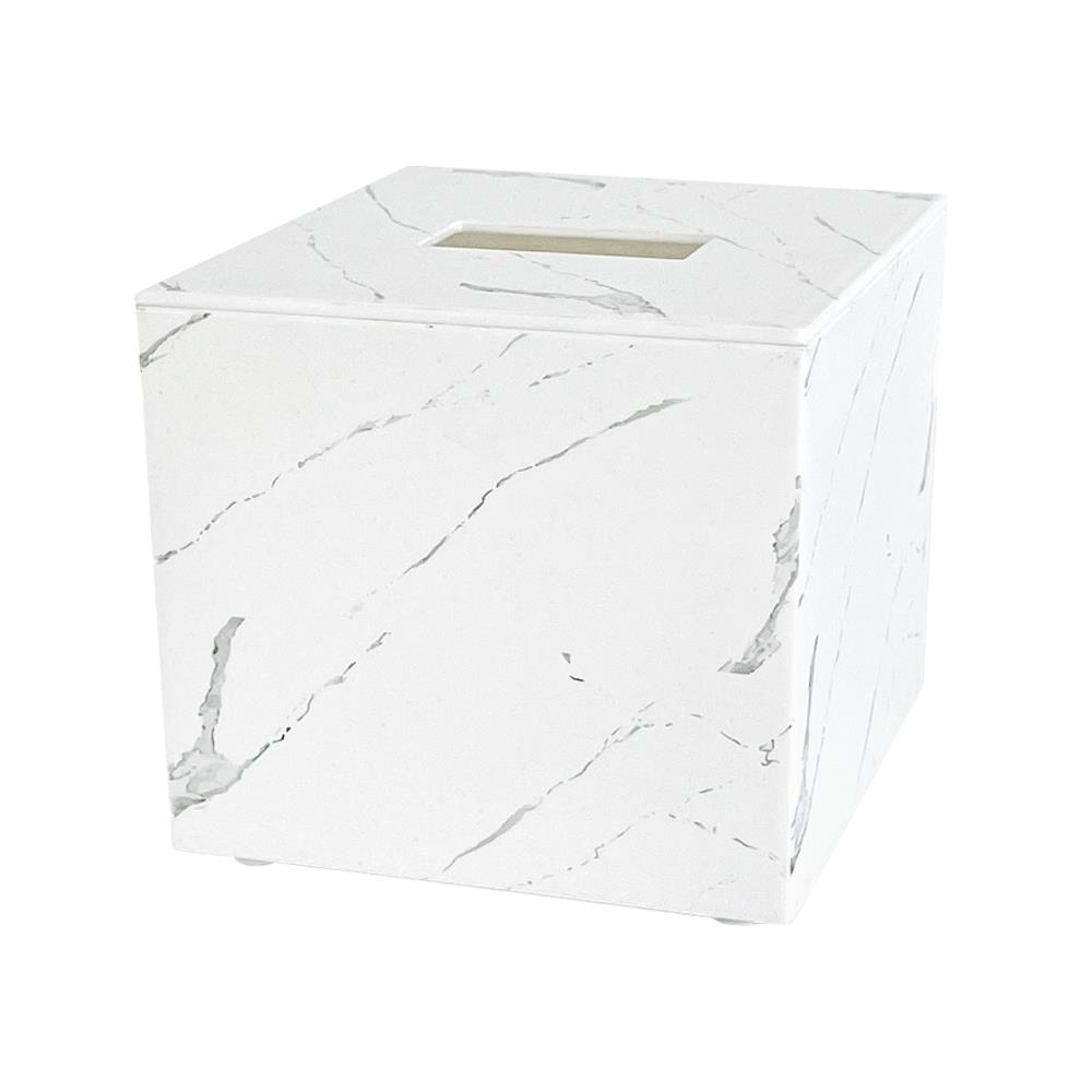 กล่องทิชชู่ POP UP DKW MARBLE S สีขาว