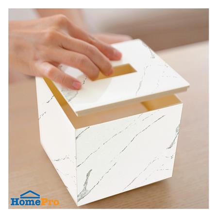 กล่องทิชชู่ POP UP DKW MARBLE S สีขาว_2