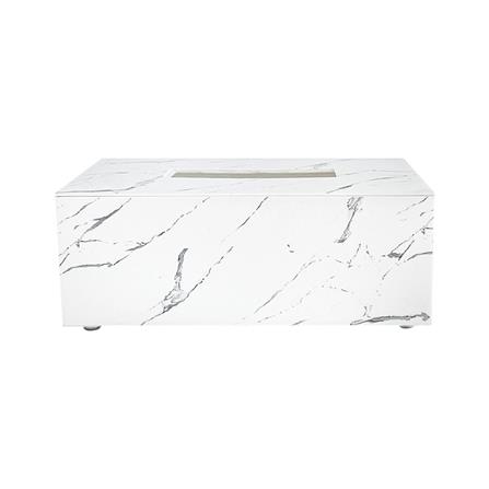 กล่องทิชชู่แผ่นยาว DKW MARBLE L สีขาว_1