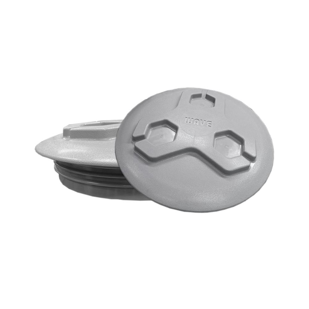 ฝาปิดพลาสติกชนิดกลมเกลียว WAVE 40 ซม. สีเทา