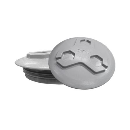 ฝาปิดพลาสติกชนิดกลมเกลียว WAVE 40 ซม. สีเทา