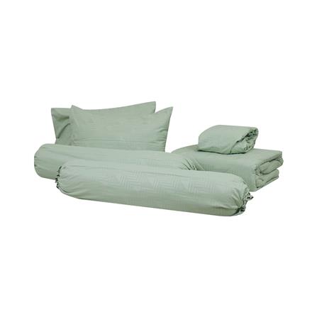 ชุดผ้าปูที่นอน 6 ฟุต 6 ชิ้น HOME LIVING STYLE TWILLY สีเขียว_1