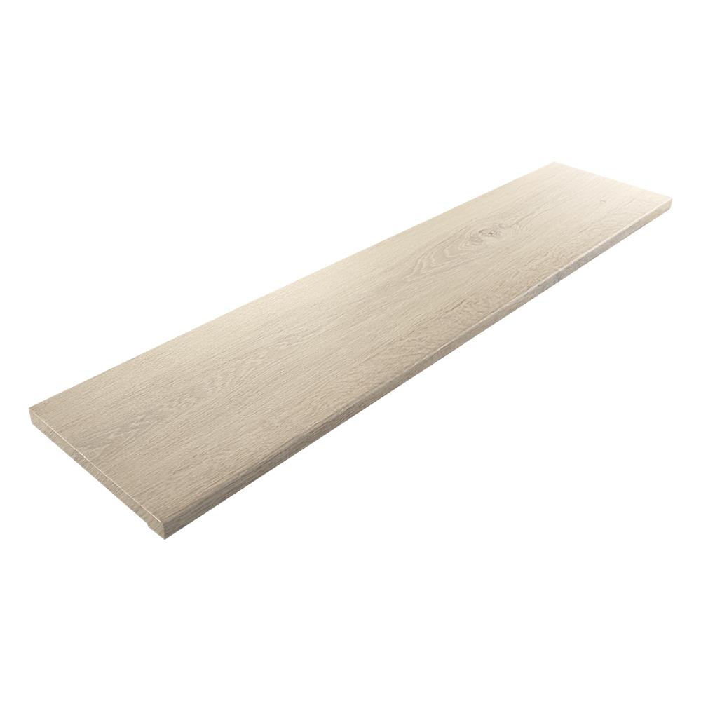 ไม้บันได ลูกนอน SPC ตราเพชร 10 นิ้ว 25x120x2.5 ซม. สีเบจ