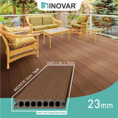 ไม้พื้น WPC INOVAR 14.2x240x2.3 ซม. สีสยามทีค_4