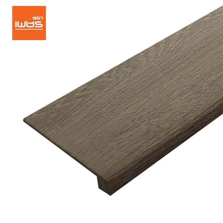 ไม้บันได SPC ตัวจบชานพัก ตราเพชร 2.2x15x120 ซม. สีวู้ดบราวน์_0
