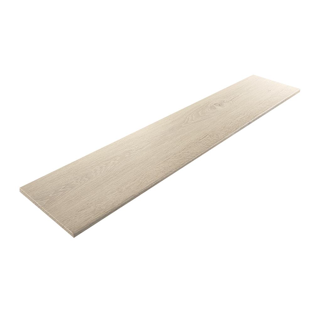 ไม้บันได SPC ตราเพชร 8 นิ้ว 20x120x1.0 ซม. สีเบจ