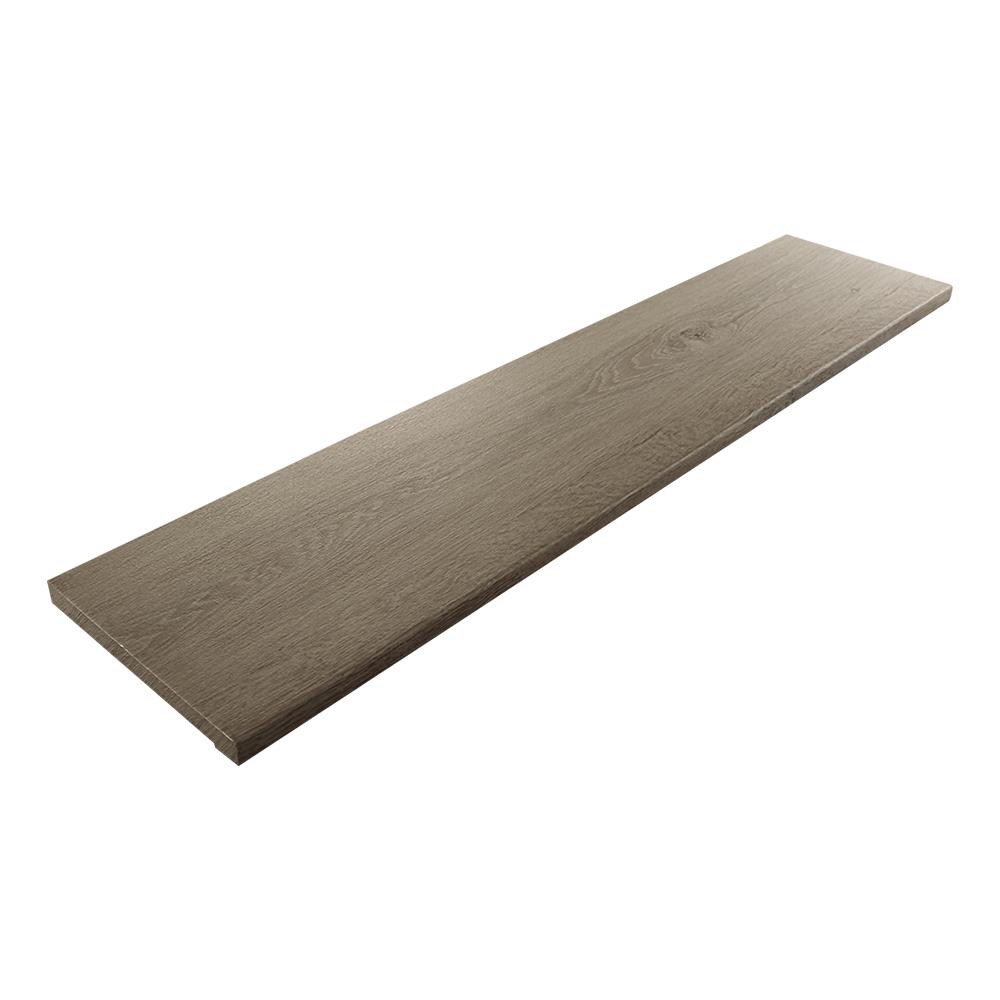 ไม้บันได ลูกนอน SPC ตราเพชร 10 นิ้ว 25x120x2.4 ซม. สีวู้ดบราวน์