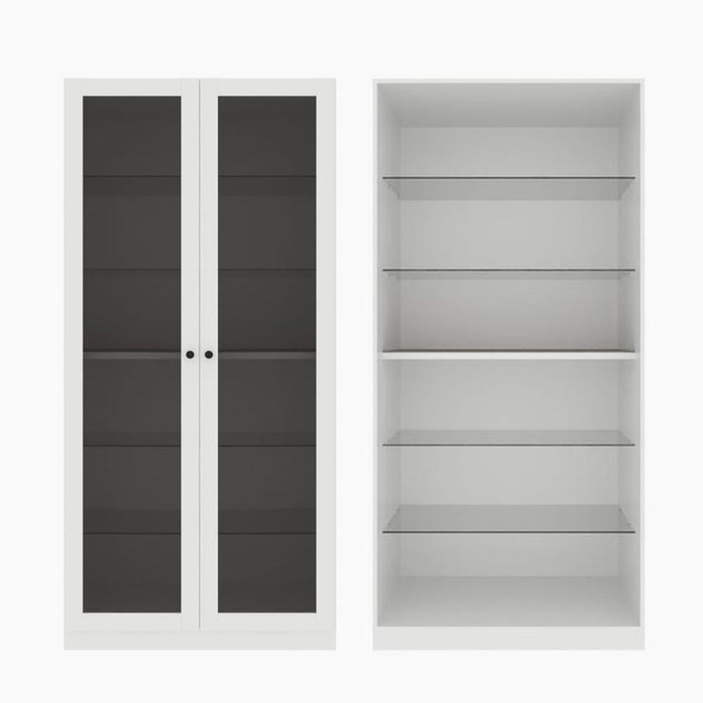 ตู้โชว์ 2 บานเปิด KONCEPT BLOX 19211223 100 ซม. สีขาว