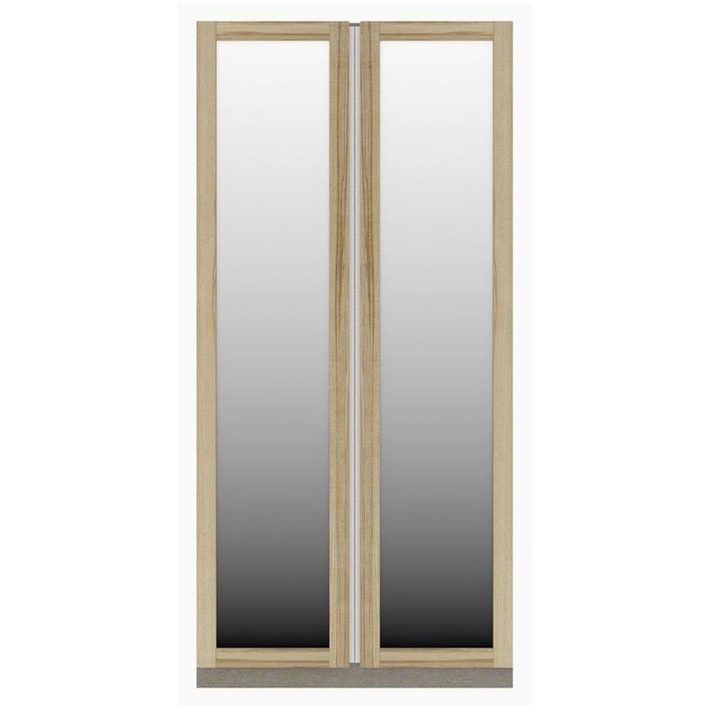 ตู้โชว์ 2 บานเปิด KONCEPT BLOX 19211236 100 ซม. สีไม้อ่อน