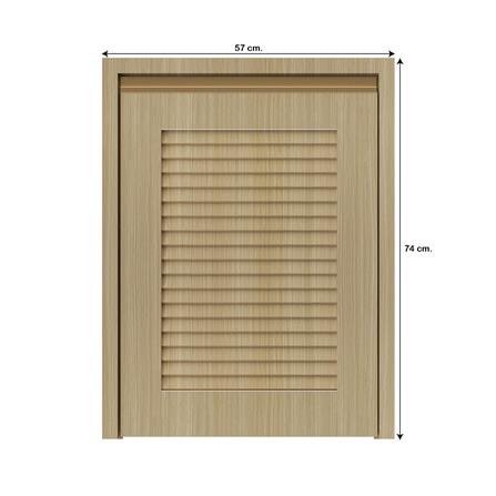 บานถังแก๊สเกล็ดเต็ม JUPITER SILKY WOODS 53x72 ซม. สีน้ำตาล_3