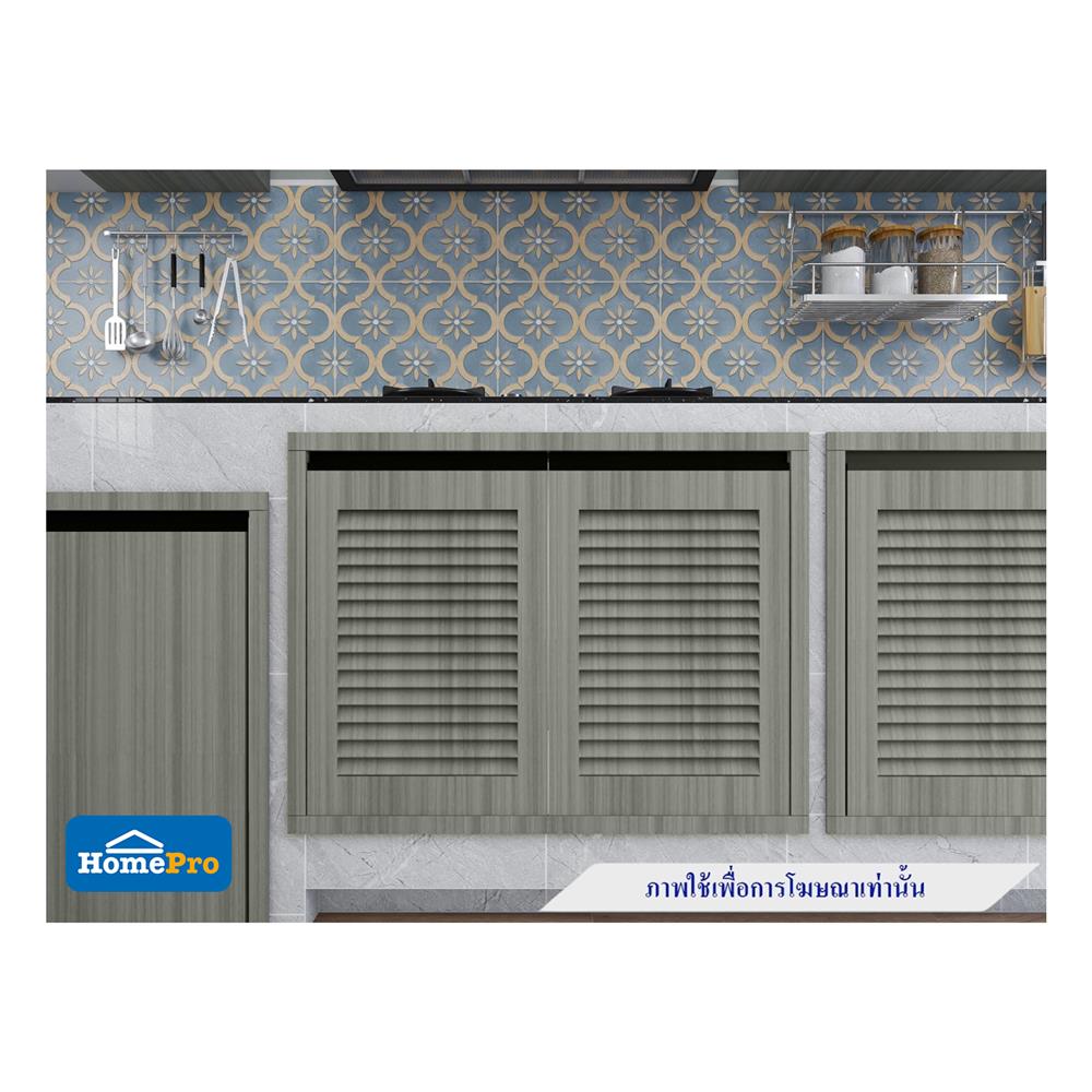 บานซิงค์คู่เกล็ดเต็ม JUPITER SILKY LIGHT 83x63 ซม. สีเทา