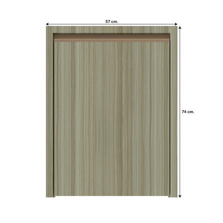 บานถังแก๊สเรียบ JUPITER SILKY TEAK 53x72 ซม. สีน้ำตาล_3