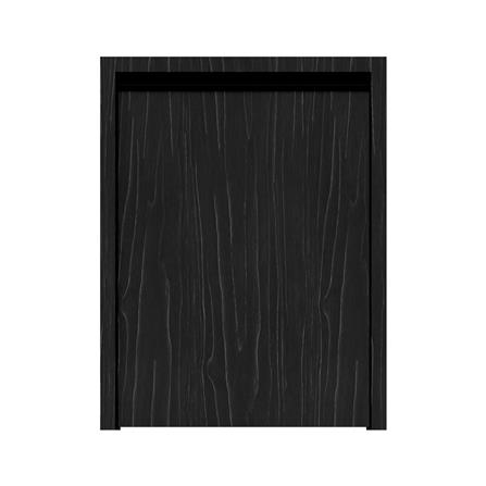 บานถังแก๊สเรียบ JUPITER SILKY OAK 53x72 ซม. สีดำ