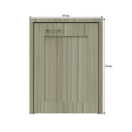 บานถังแก๊สลายฟักเต็ม JUPITER GLORY TEAK 53x72 ซม. สีน้ำตาล_3