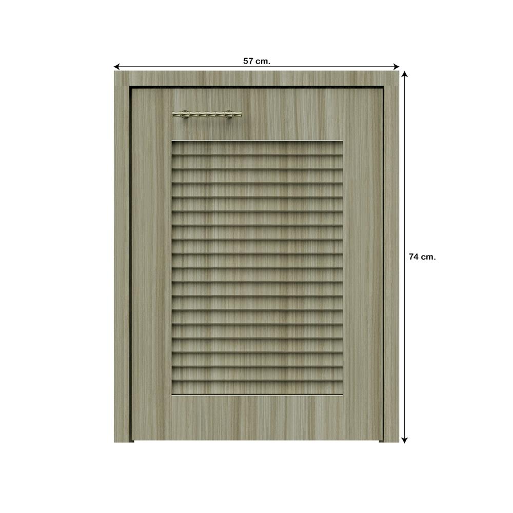 บานถังแก๊สเกล็ดเต็ม JUPITER GLORY TEAK 53x72 ซม. สีน้ำตาล