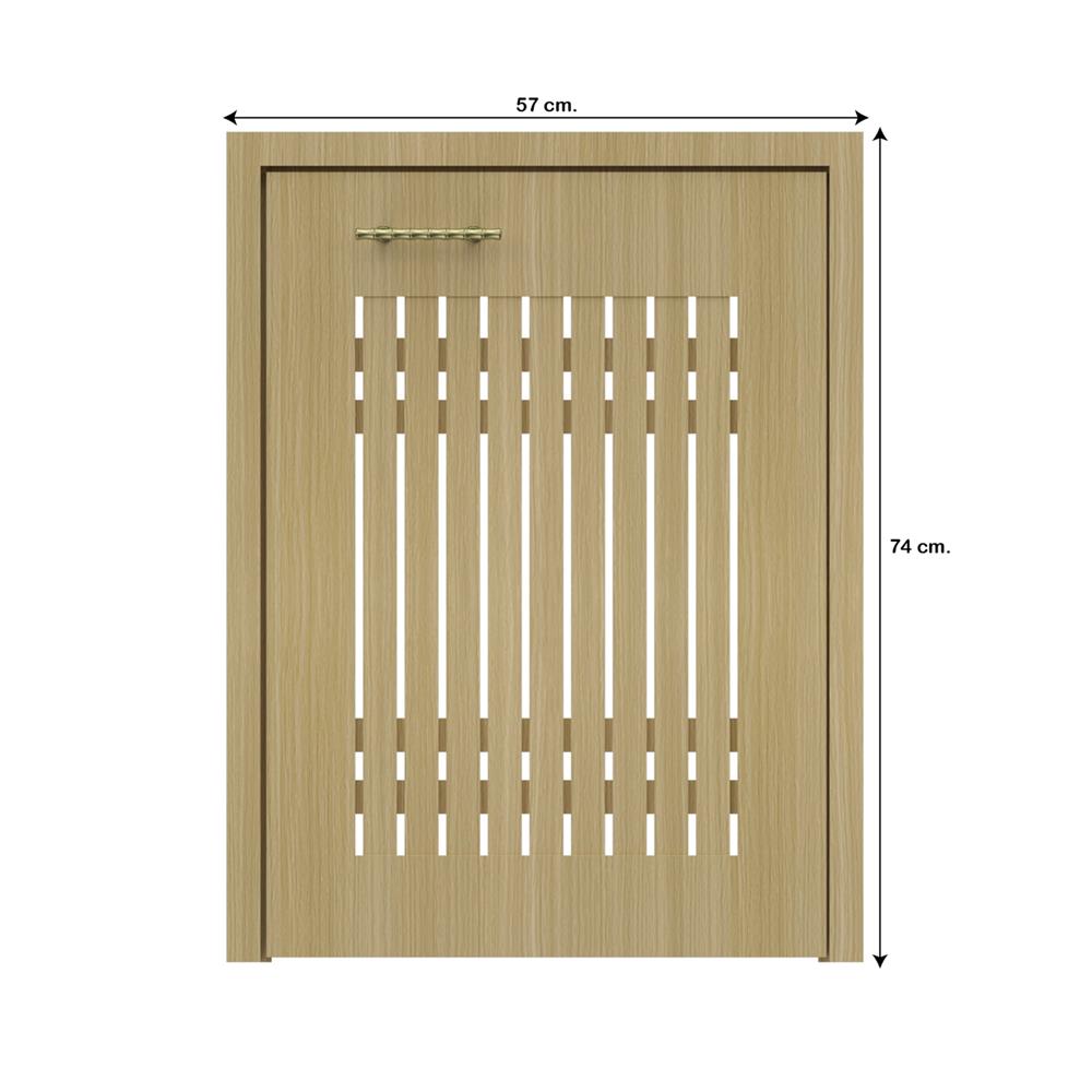 บานถังแก๊สเกล็ดเต็ม JUPITER MINERVA 53x72 ซม. สีน้ำตาล