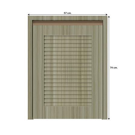 บานถังแก๊สเกล็ดเต็ม JUPITER SILKY TEAK 53x72 ซม. สีน้ำตาล_3