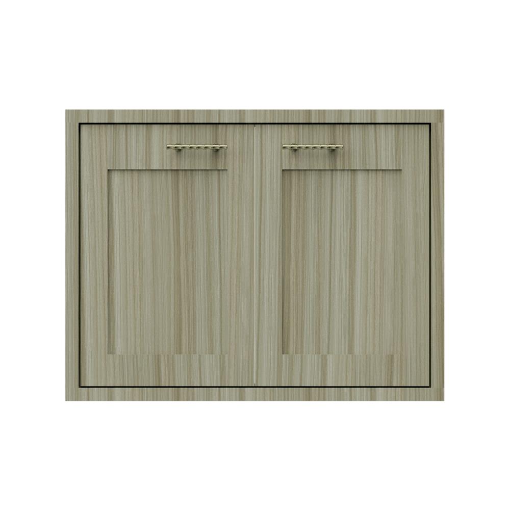 บานซิงค์คู่ลายฟักเต็ม JUPITER GLORY TEAK 83x63 ซม. สีน้ำตาล