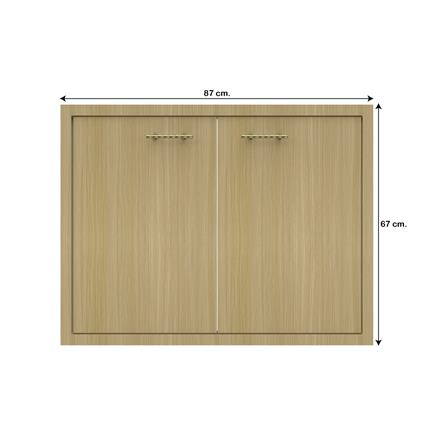 บานซิงค์คู่ JUPITER MINERVA 83x63 ซม. สีน้ำตาล_3