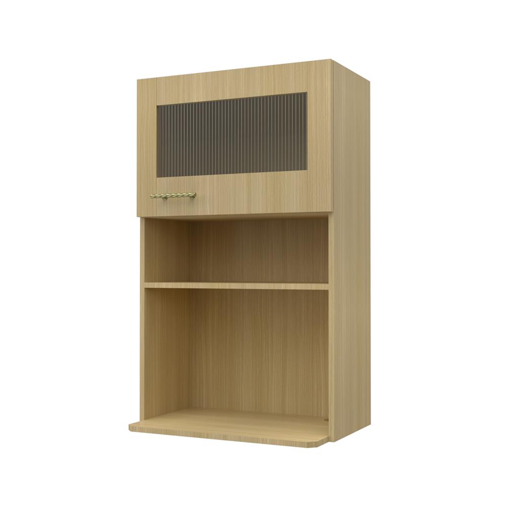 ตู้ไมโครเวฟบานกระจก JUPITER MINERVA 60x100 ซม. สีน้ำตาล