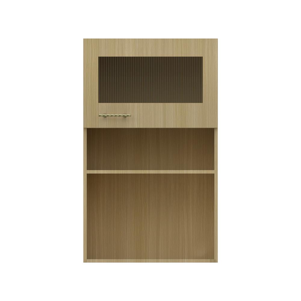 ตู้ไมโครเวฟบานกระจก JUPITER MINERVA 60x100 ซม. สีน้ำตาล