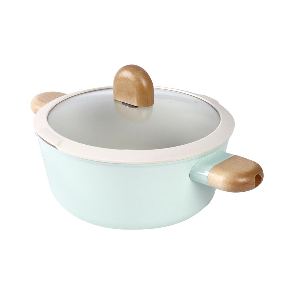 หม้อพร้อมฝา 20 ซม. NEOFLAM BROTE สีเขียว