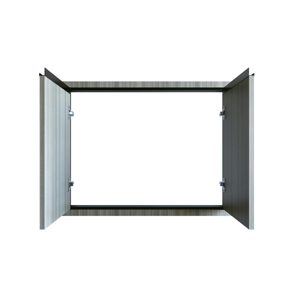 บานซิงค์คู่เรียบ JUPITER SILKY LIGHT 83x63 ซม. สีเทา