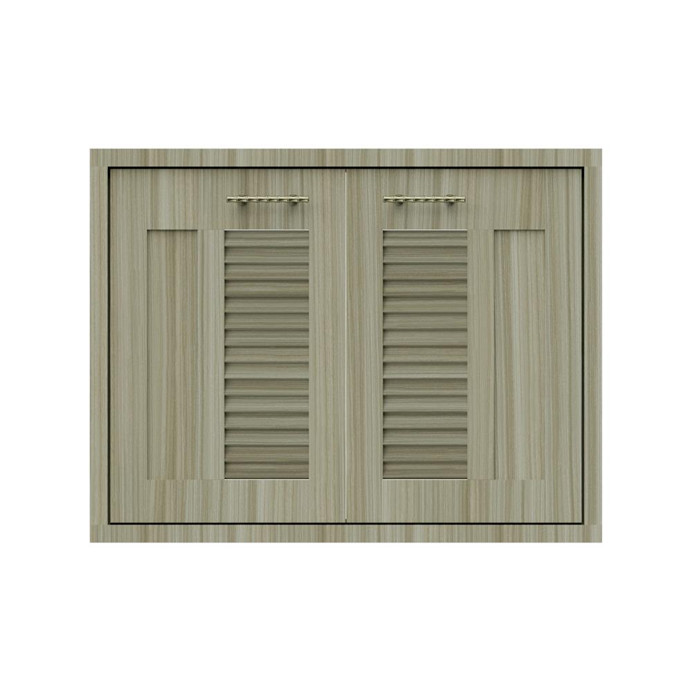 บานซิงค์คู่เกล็ดผสม JUPITER GLORY TEAK 83x63 ซม. สีน้ำตาล