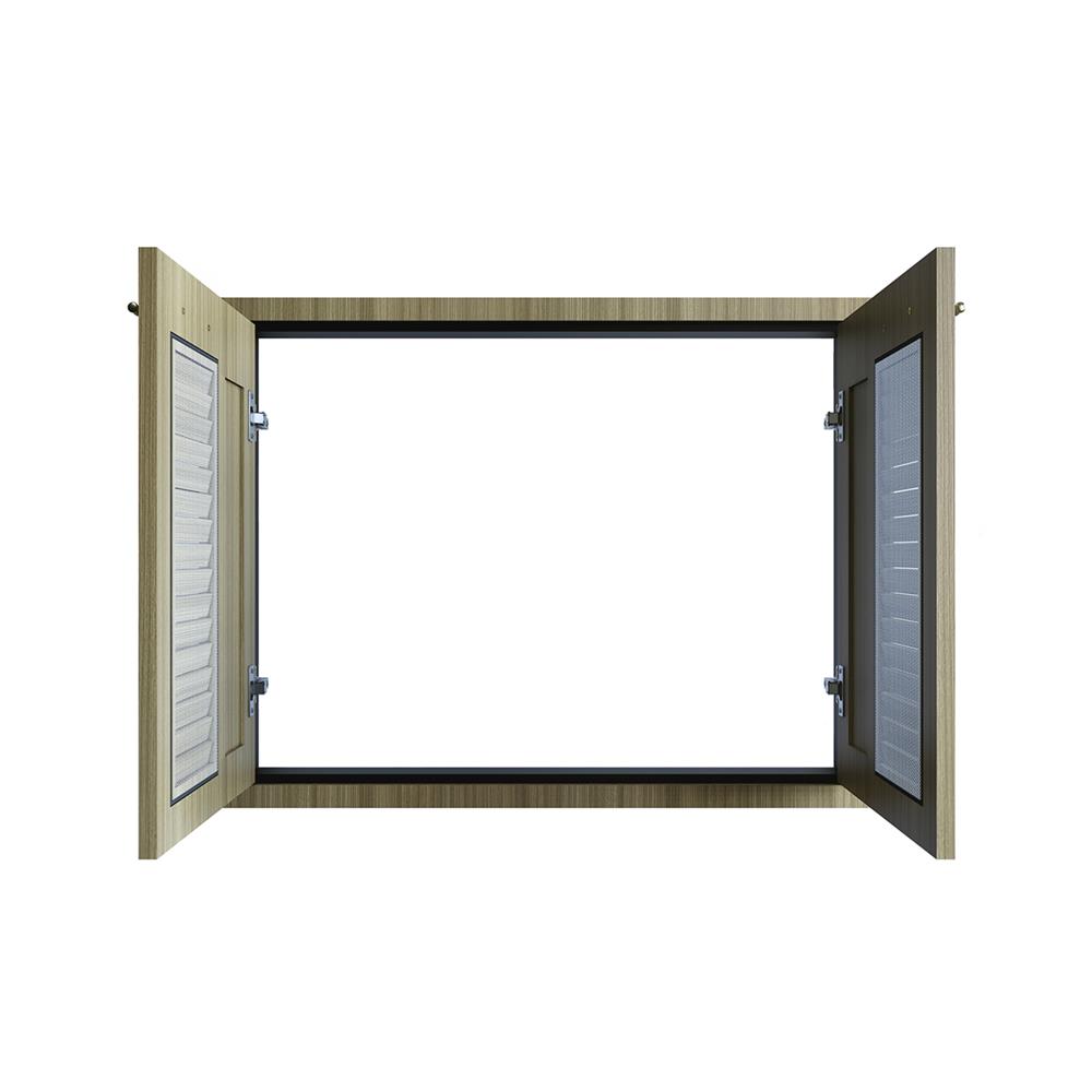 บานซิงค์คู่เกล็ดผสม JUPITER GLORY TEAK 83x63 ซม. สีน้ำตาล