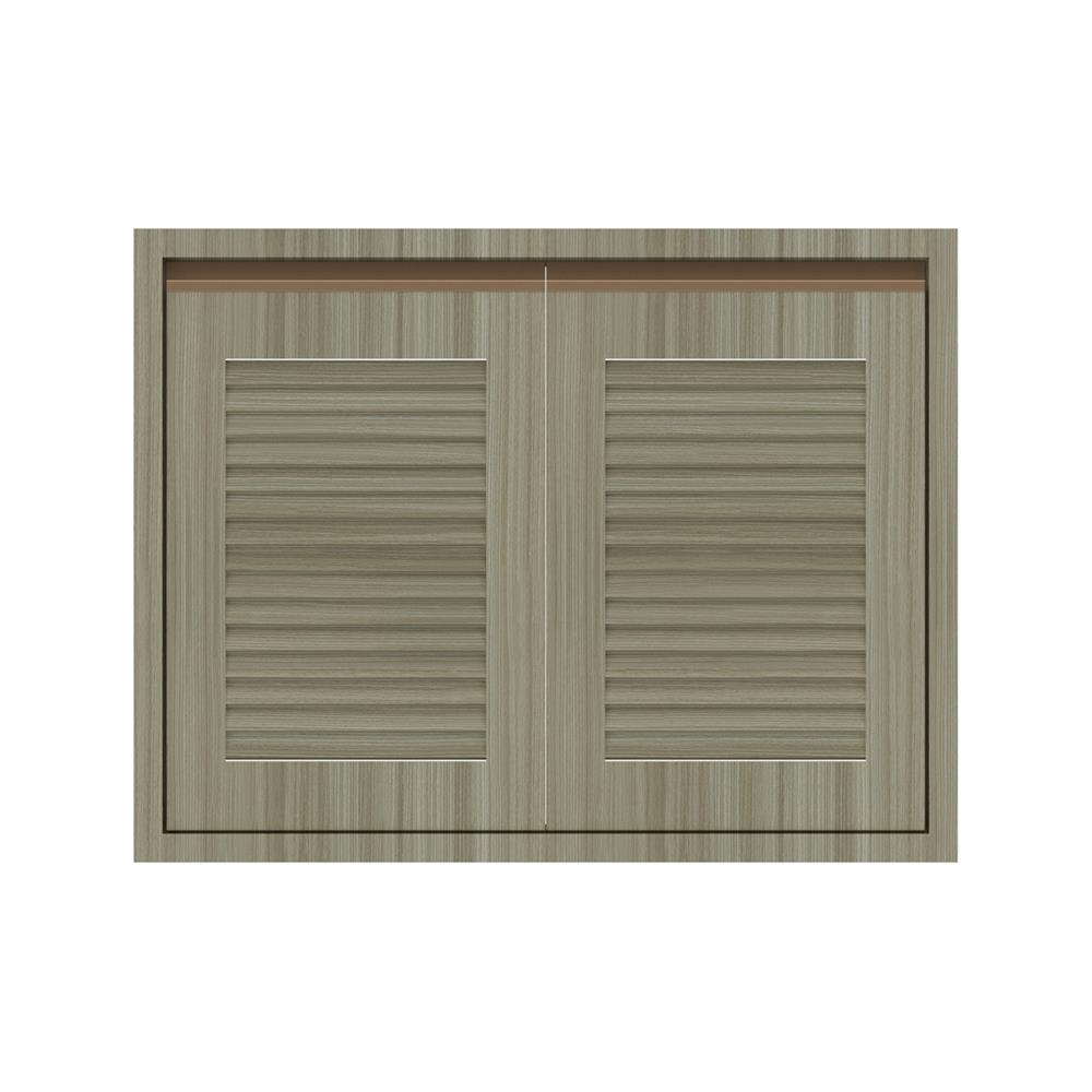 บานซิงค์คู่เกล็ดเต็ม JUPITER SILKY TEAK 83x63 ซม. สีน้ำตาล