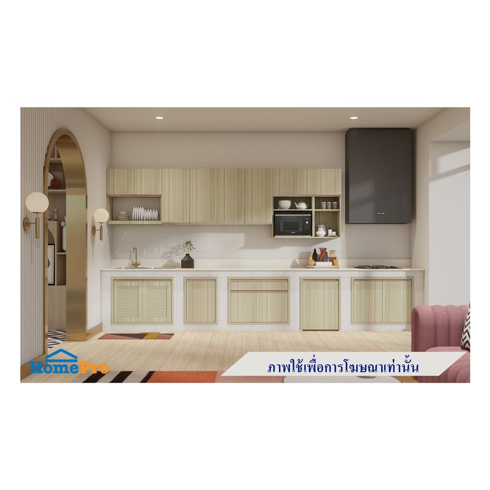 บานซิงค์คู่เกล็ดเต็ม JUPITER SILKY TEAK 83x63 ซม. สีน้ำตาล