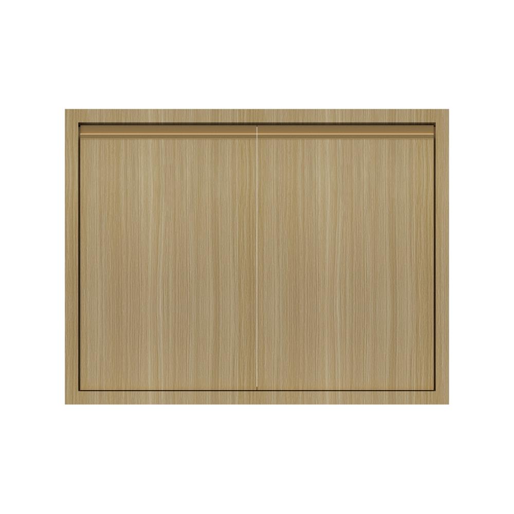 บานคู่เรียบ JUPITER SILKY WOODS 87x67 ซม. สีน้ำตาล