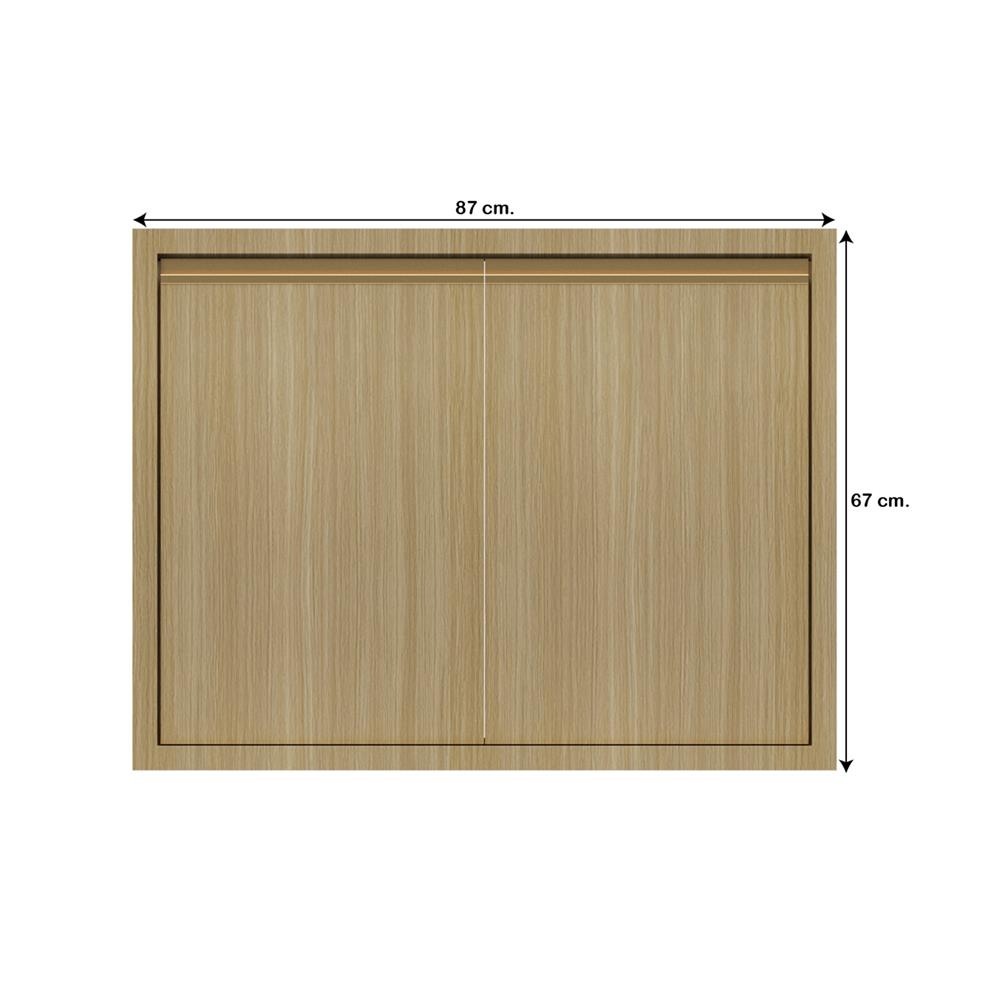 บานคู่เรียบ JUPITER SILKY WOODS 87x67 ซม. สีน้ำตาล