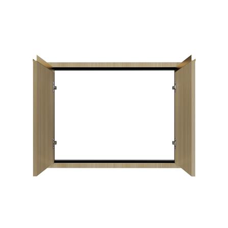 บานคู่เรียบ JUPITER SILKY WOODS 83x63 ซม. สีน้ำตาล_1