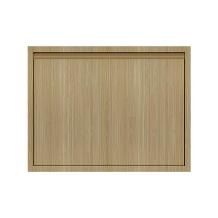 บานคู่เรียบ JUPITER SILKY WOODS 87x67 ซม. สีน้ำตาล