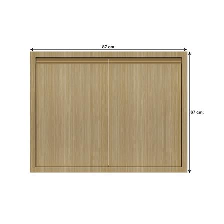 บานคู่เรียบ JUPITER SILKY WOODS 87x67 ซม. สีน้ำตาล_3
