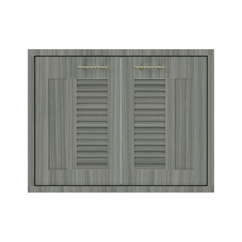 บานซิงค์คู่เกล็ดผสม JUPITER GLORY LIGHT 83x63 ซม. สีเทา